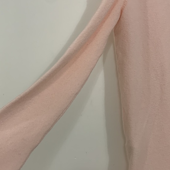 FRENCH CONNECTION size M pink off-the-could shoulder sweater blouse, a loose - Picture 6 of 10